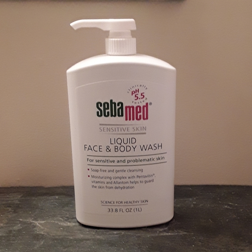 Sebamed Sensitive Skin LIQUID Face & Body Wash 1L